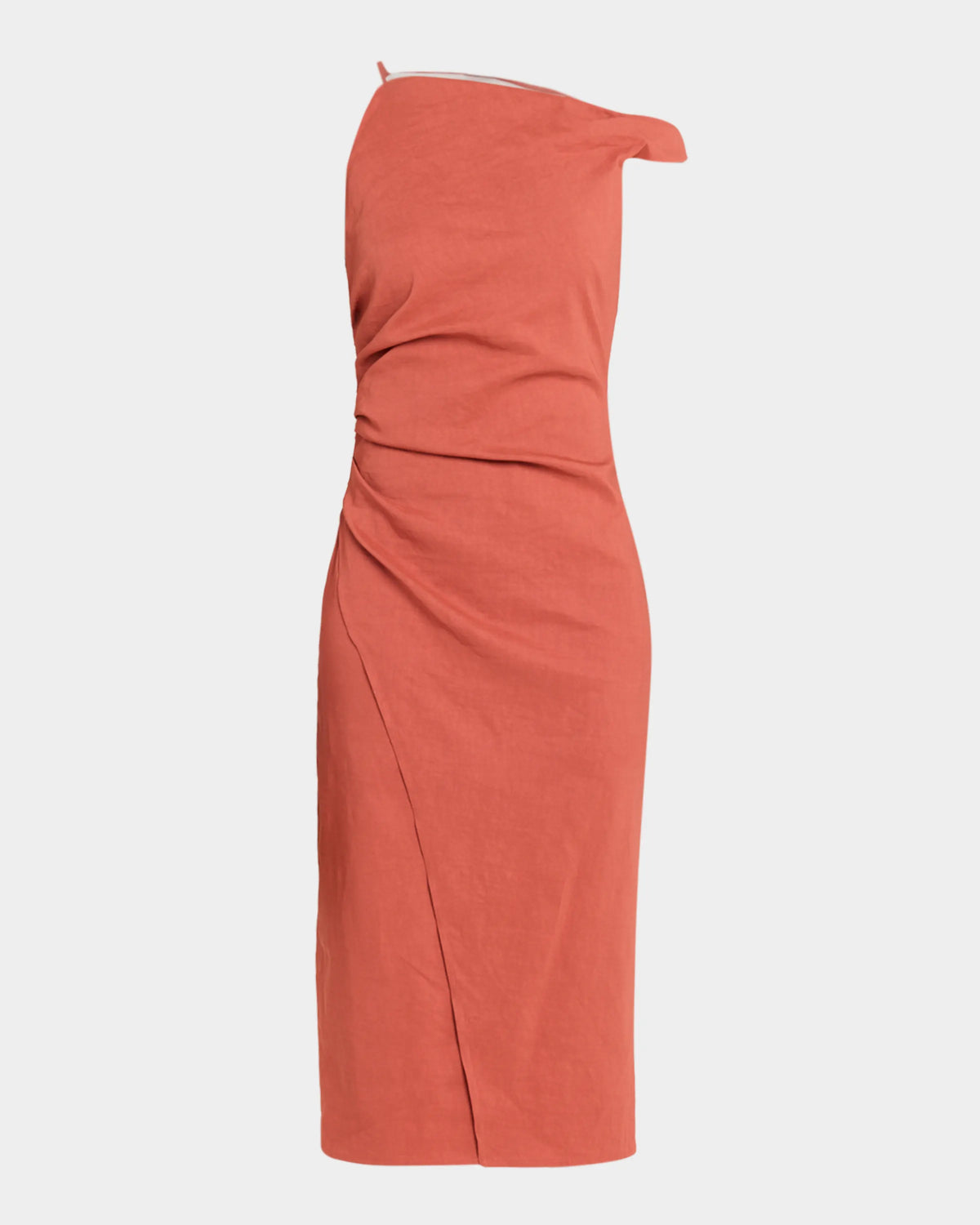 ALC Lyra Linen Midi Dress - Red Clay