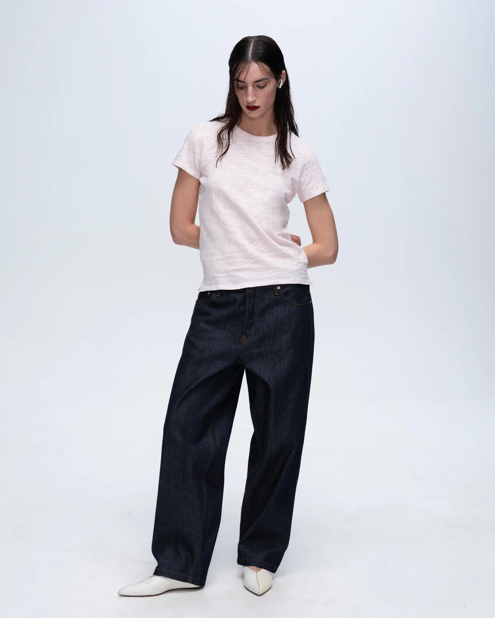 ATM Slub Crew Neck Tee - Pink Camellia