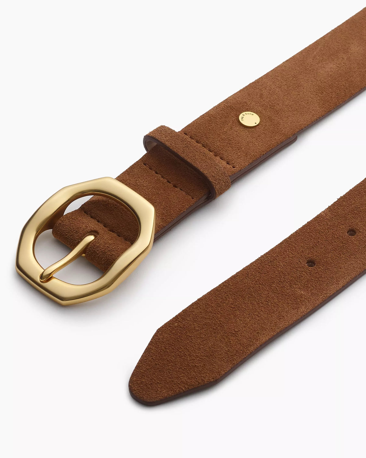 rag & bone Audrey Belt - Umber Suede