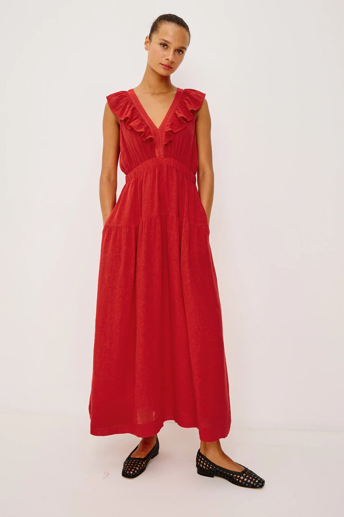 Rails Beaux Dress - Tomato