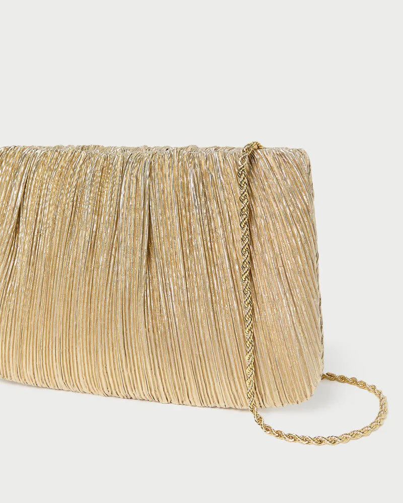 Loeffler Randall Brit Pleated Pouch - Gold