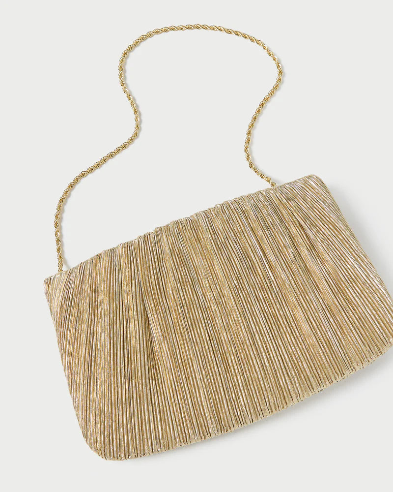 Loeffler Randall Brit Pleated Pouch - Gold