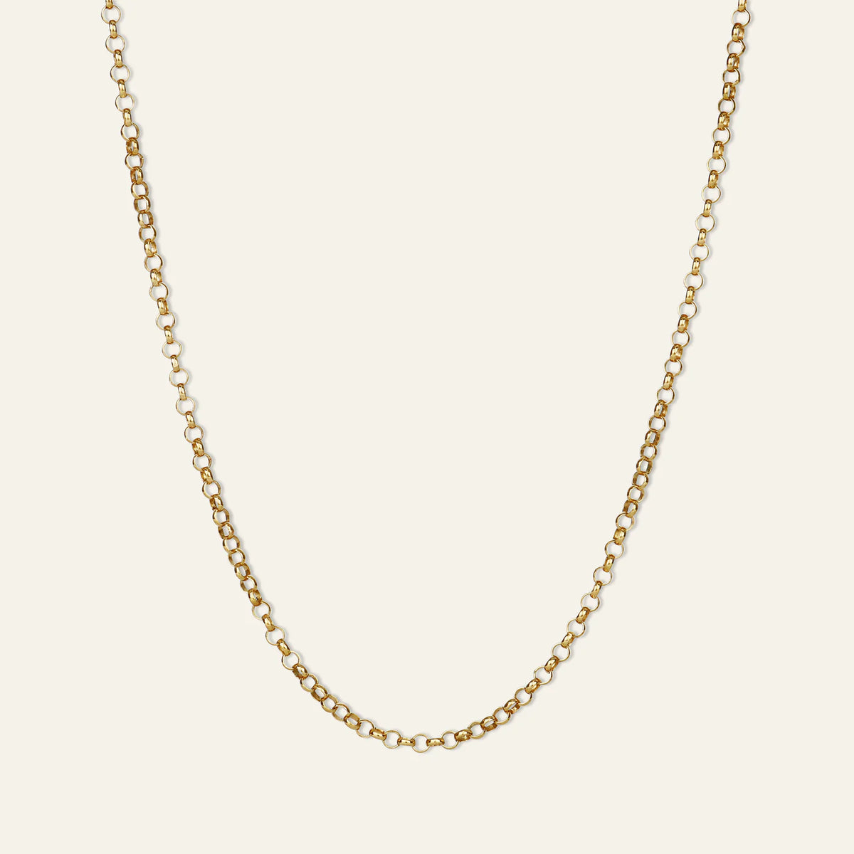 Ribbed Vesta Case Necklace & Belcher Chain