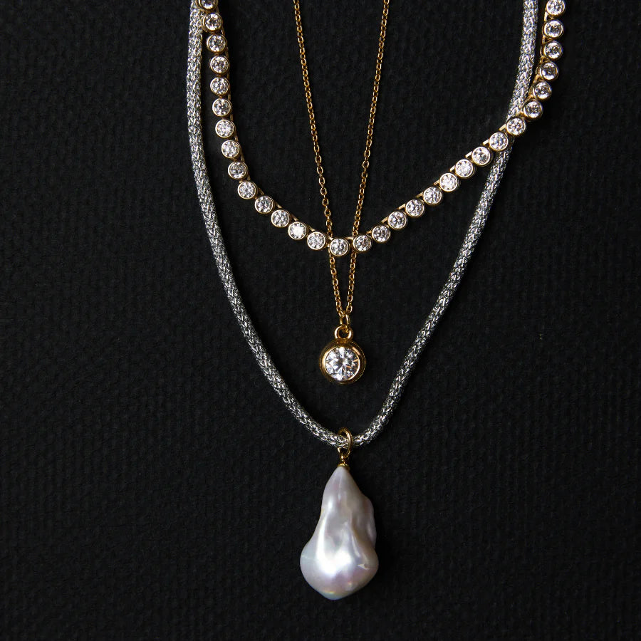 Dainty Bezel Necklace