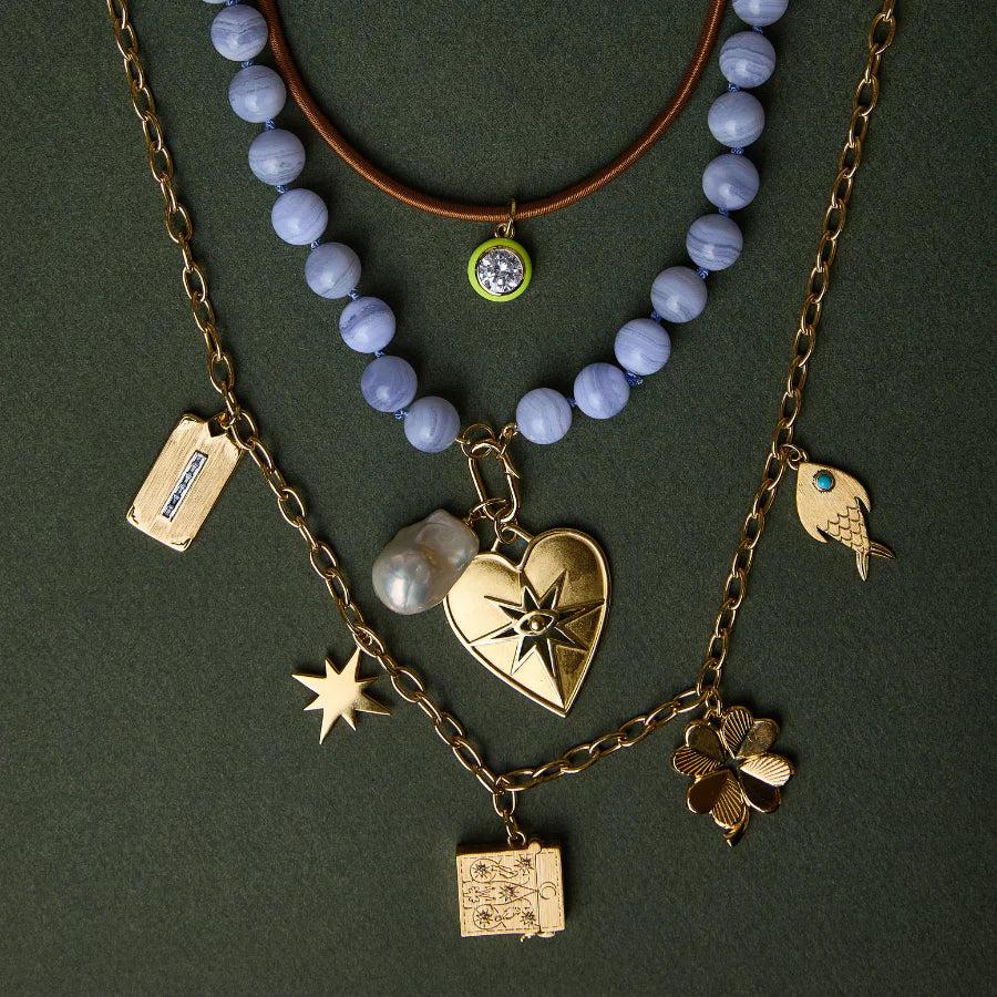 Hart Seeing Heart Charm & 18" Jane Chain