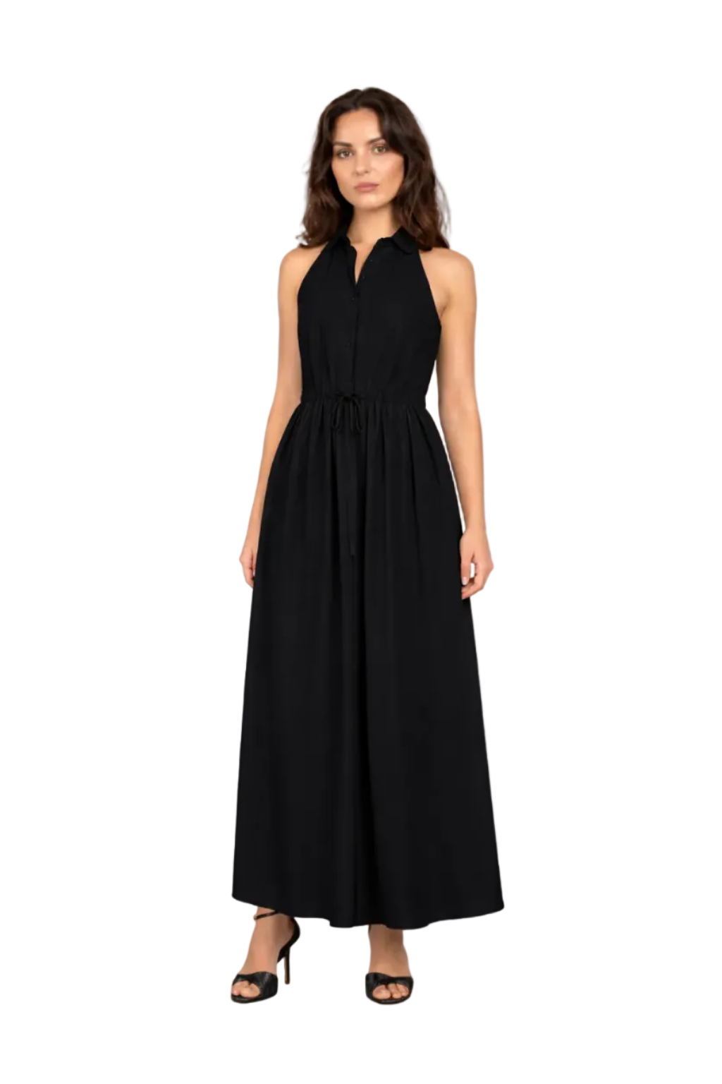 Lavender Brown Marilyn Maxi Dress - Black