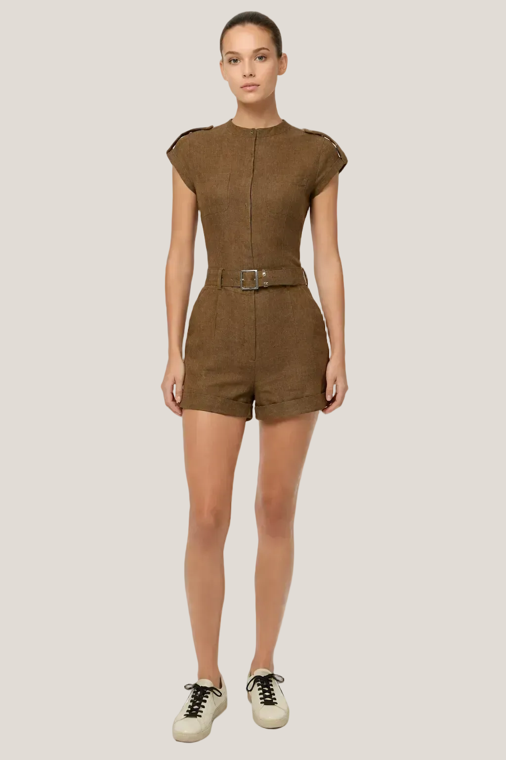 Simkhai Tinka Belted Romper