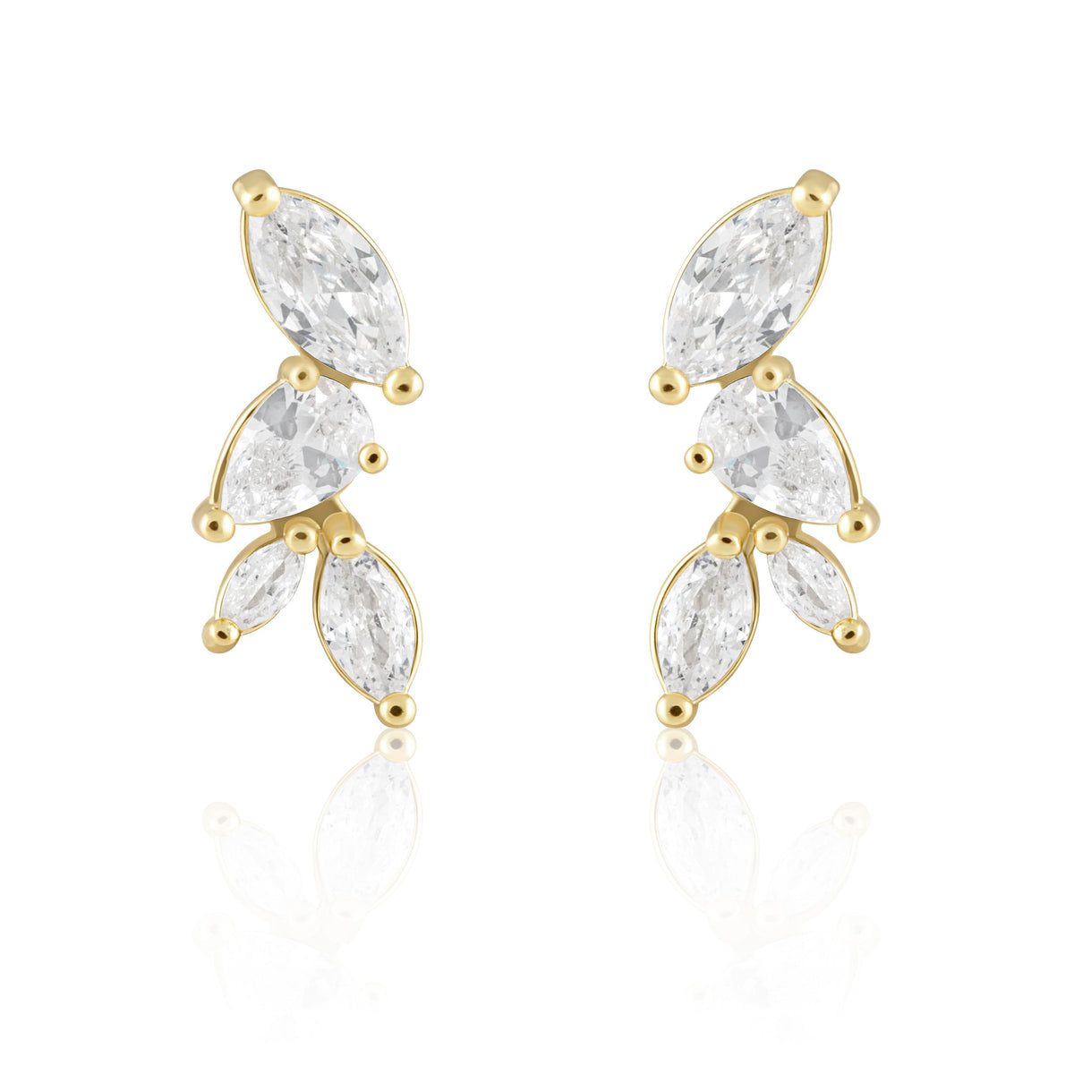 Constance Stud - Gold, Silver