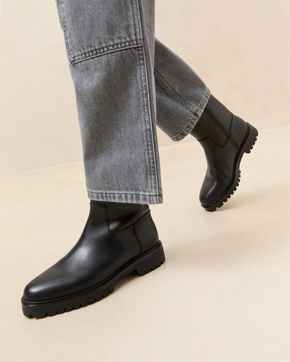 Loeffler Randall Damian Tall Ankle Slug Boot with Shearling