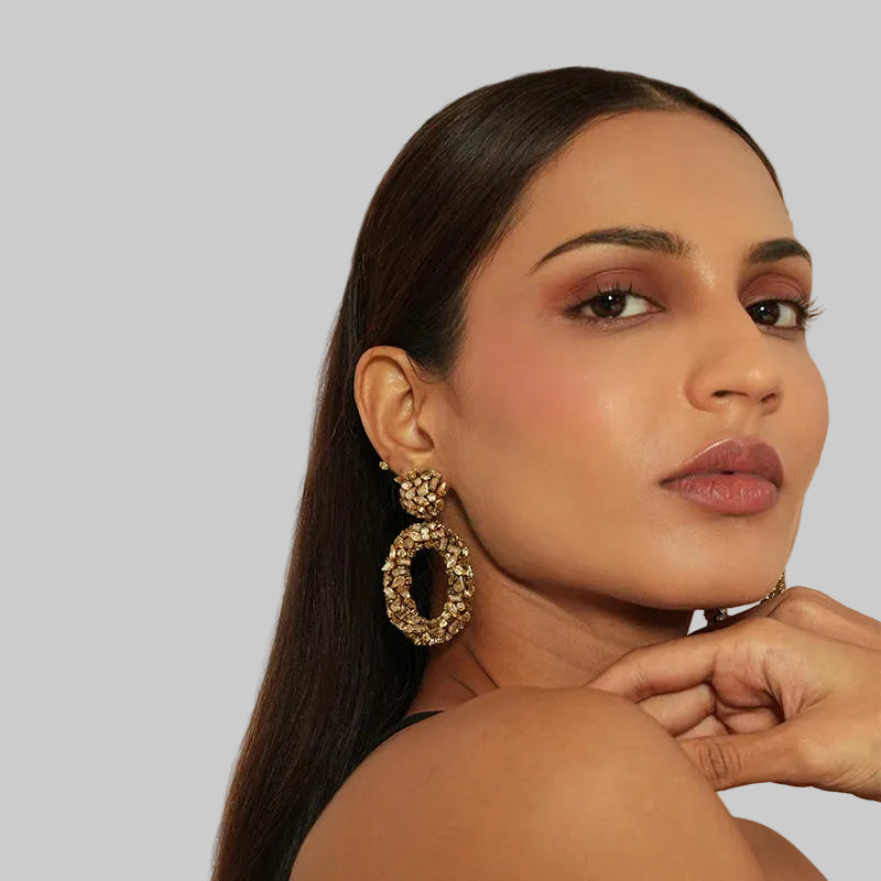Dinorah Earrings - Gold