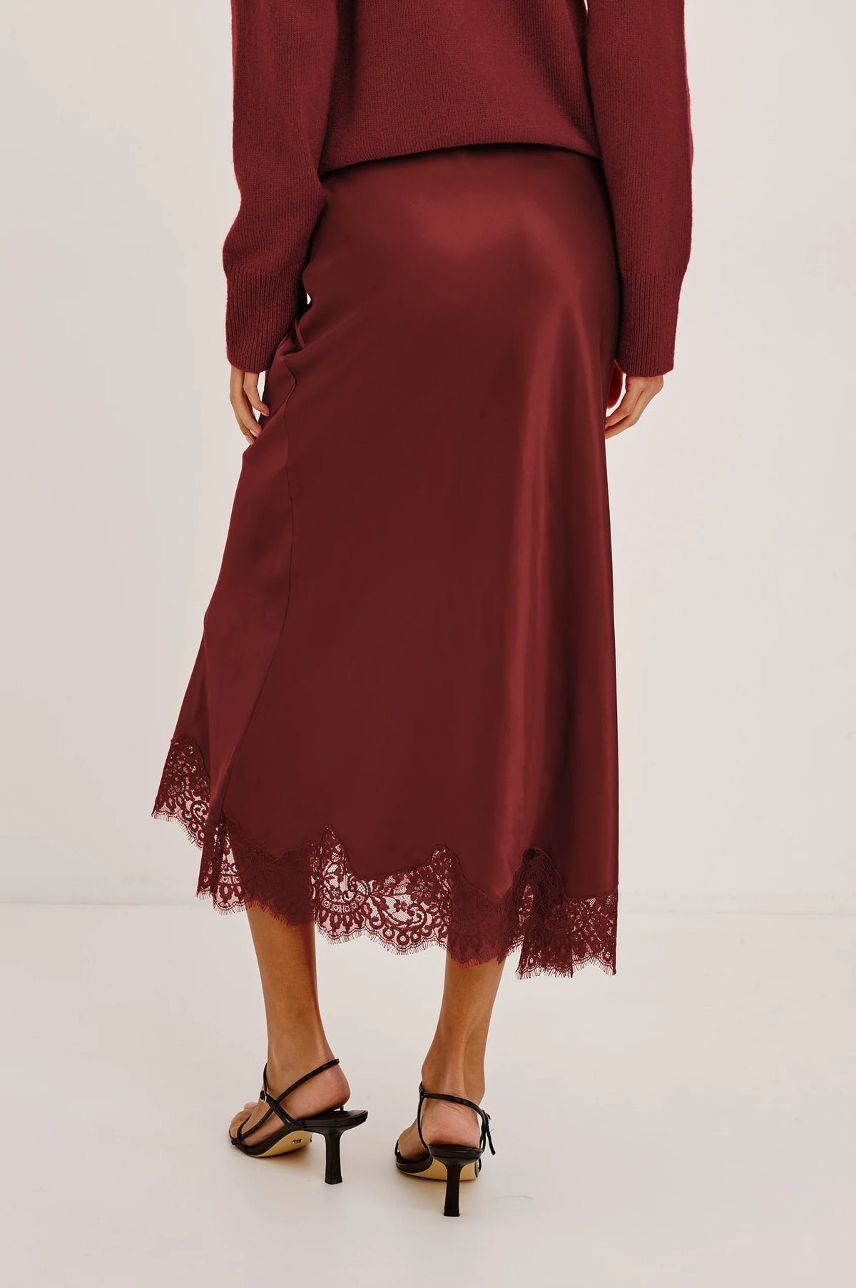 Rails Ebony Skirt - Crimson