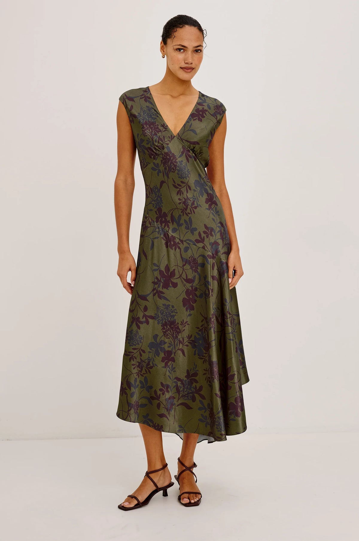Rails Eleni Dress - Olive Dahlia