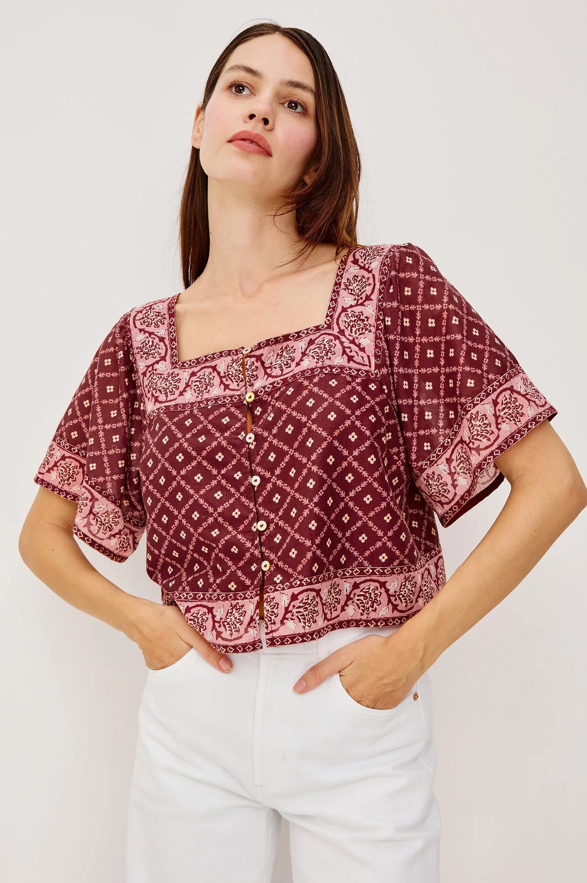 Rails Ellen Shirt - Flower Chain
