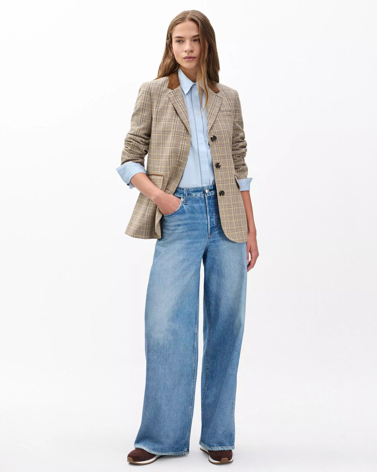 rag&bone Evia Plaid Blazer