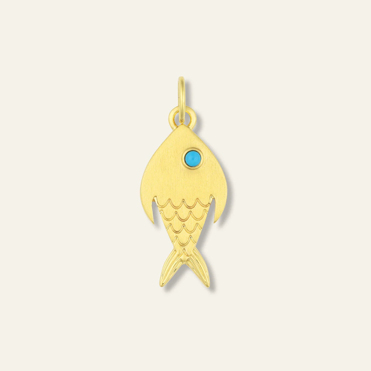 Percy Clip with Cloud Pearl & Fish