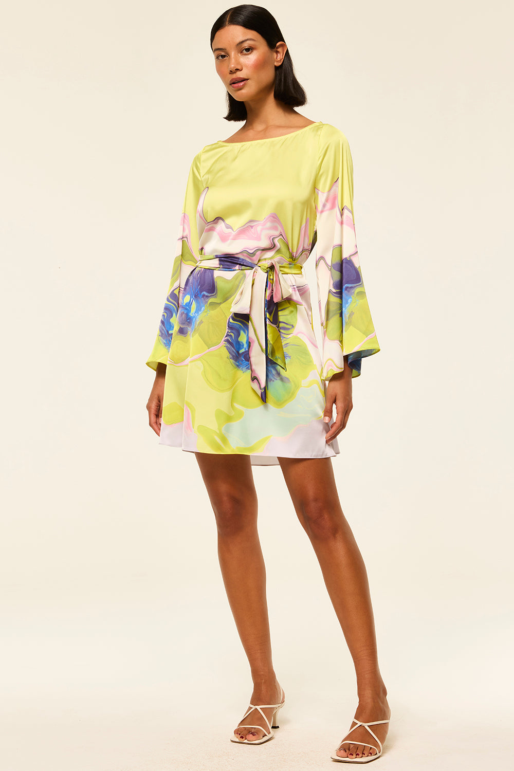 Twiggy Dress - Marble Flora