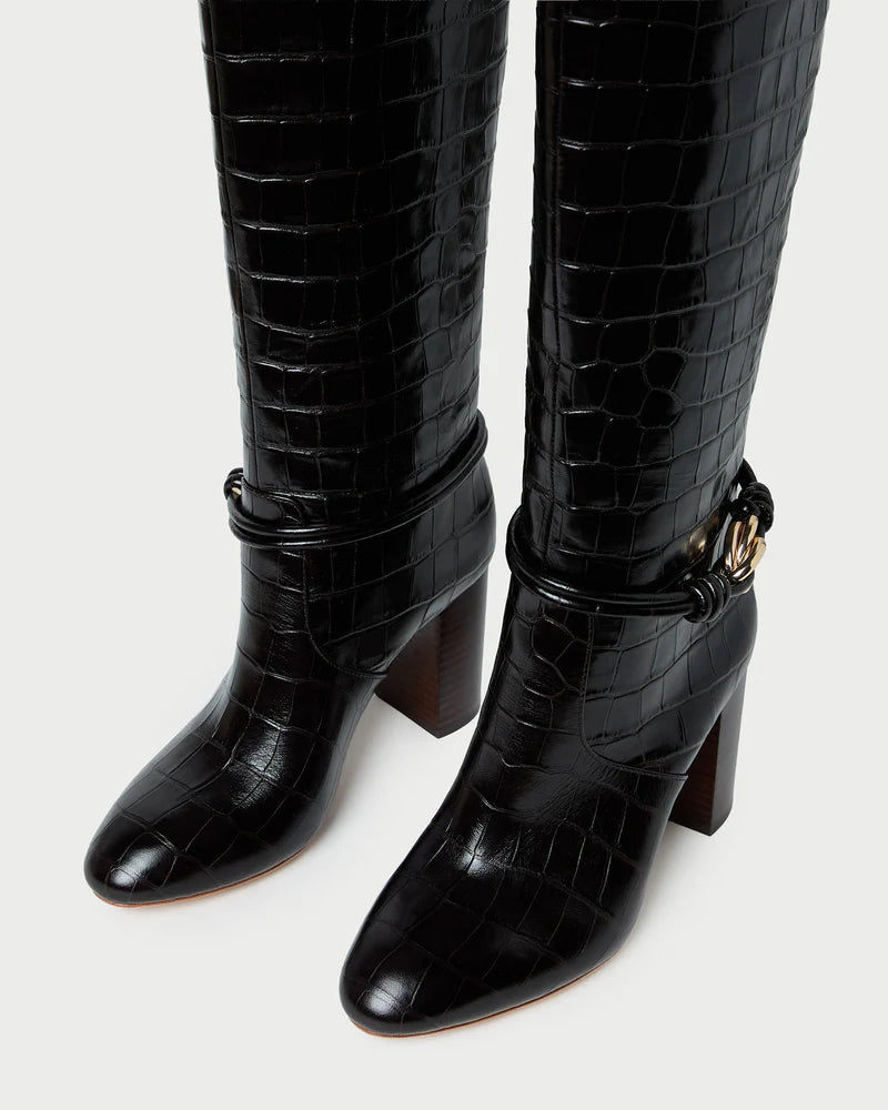 Goldy Tall Boot - Ebony