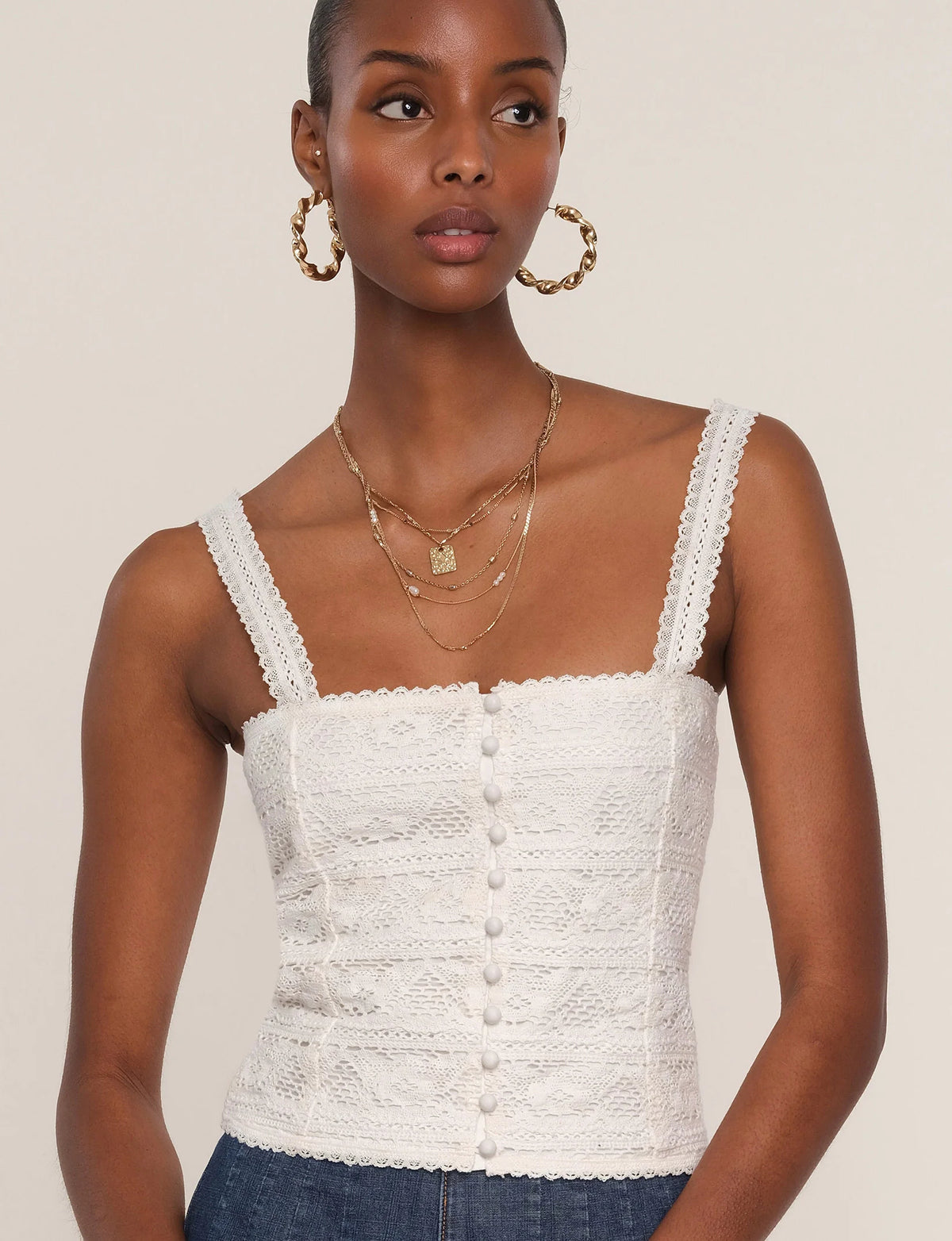 Heartloom Soma Top - Eggshell
