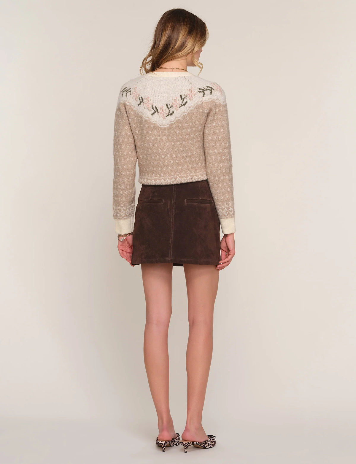 Heartloom Jina Suede Mini Skirt