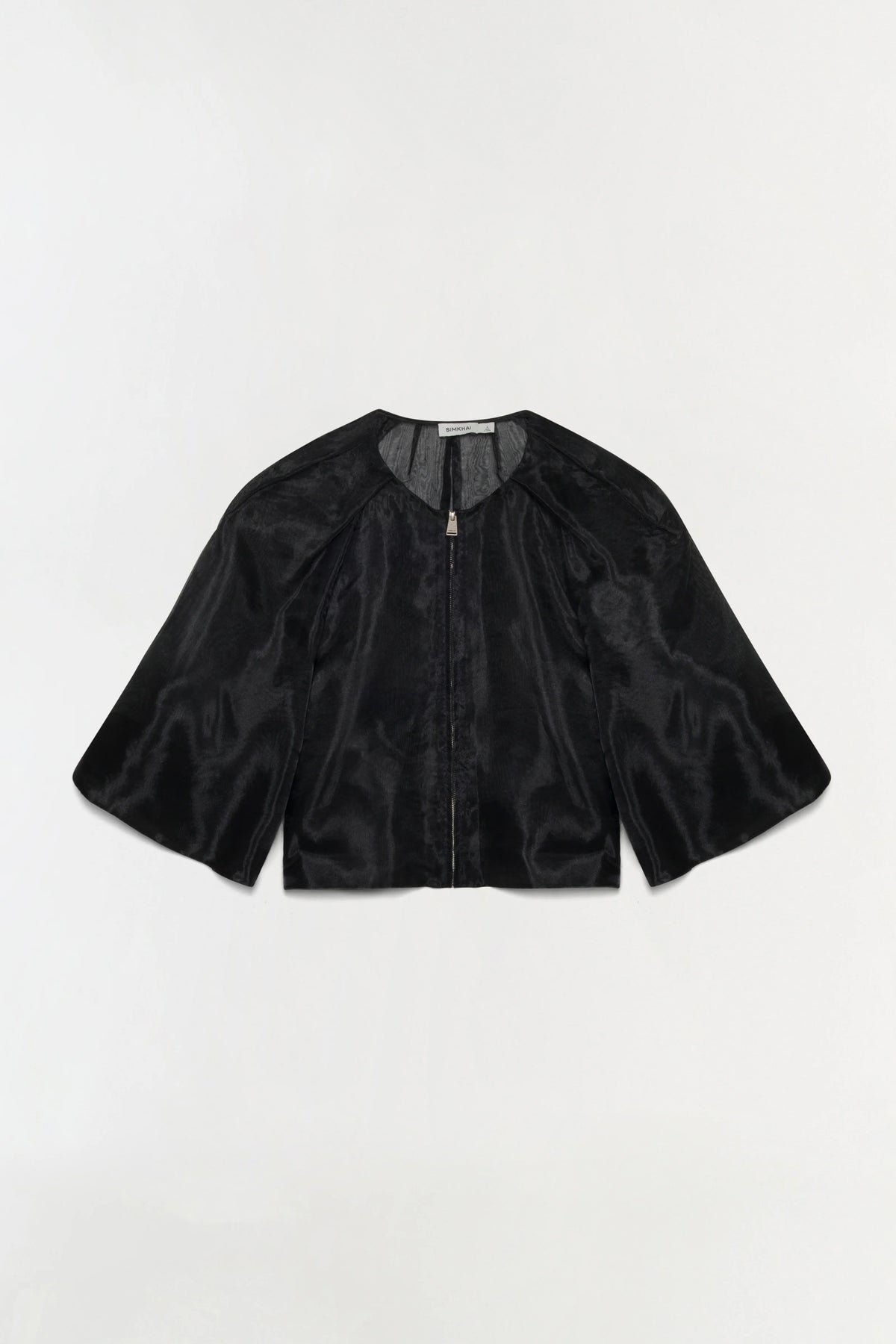 Simkhai Arielle Short-Sleeve Top - Black