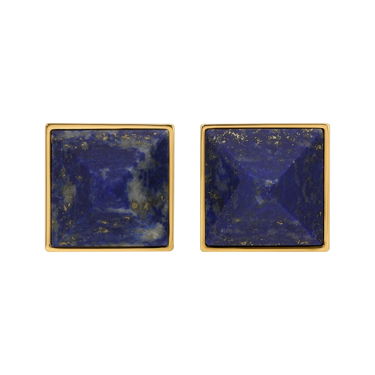 Eric Fader The Pyramid Studs - Lapis Medium