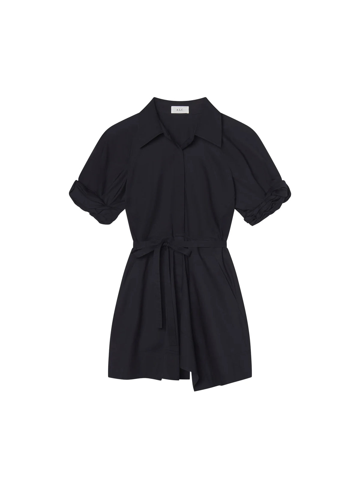 ALC Julie Cotton Mini Shirtdress - Navy