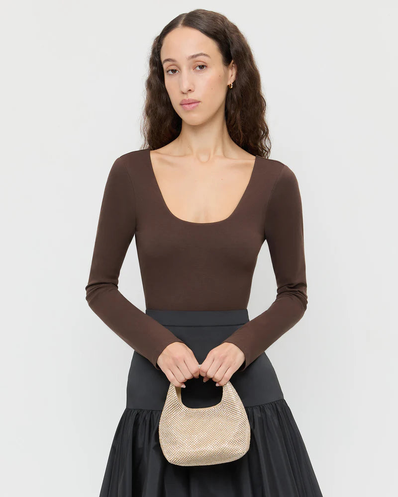 Loeffler Randall Kenzie Gold Diamanté Mini Bag