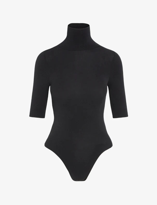 Ballet Shortsleeve Turtleneck Bodysuit