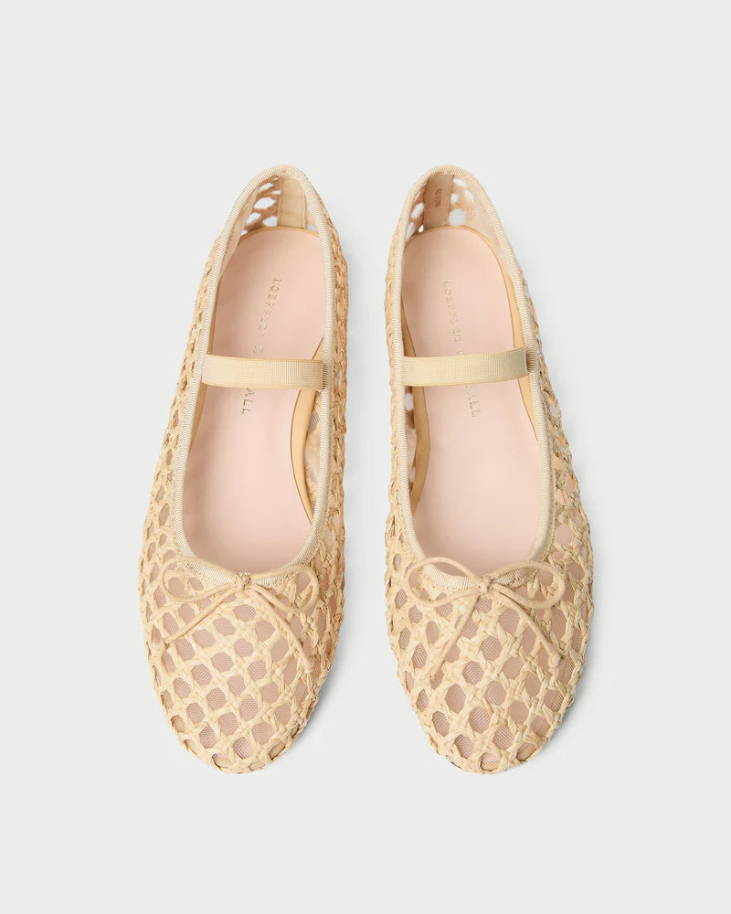 Loeffler Randall Leonie Soft Ballet Flat - Natural