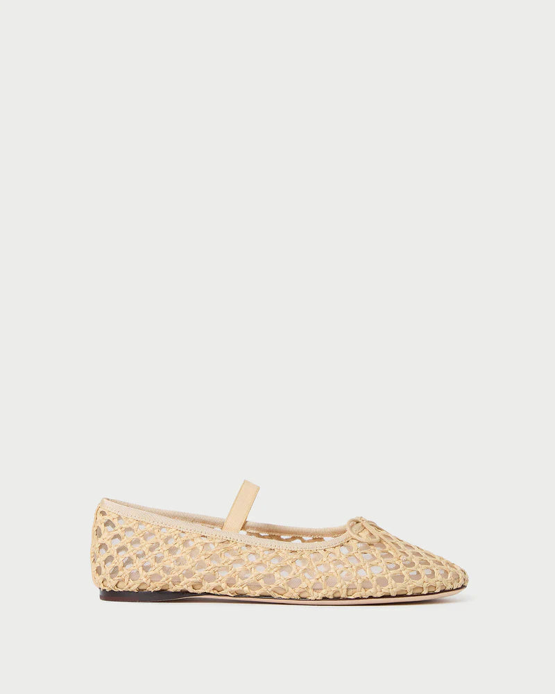 Loeffler Randall Leonie Soft Ballet Flat - Natural