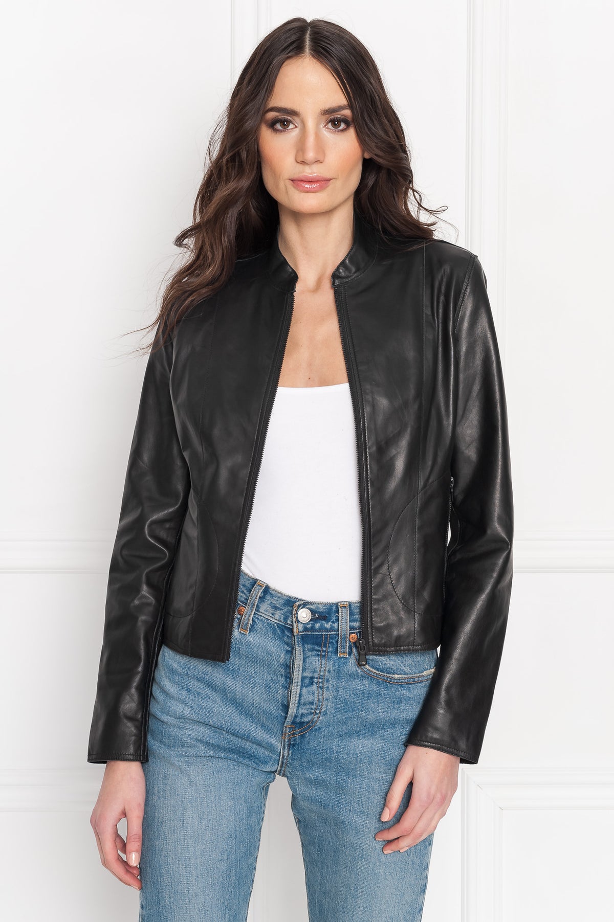 Lamarque Leo Leather Jacket - Black