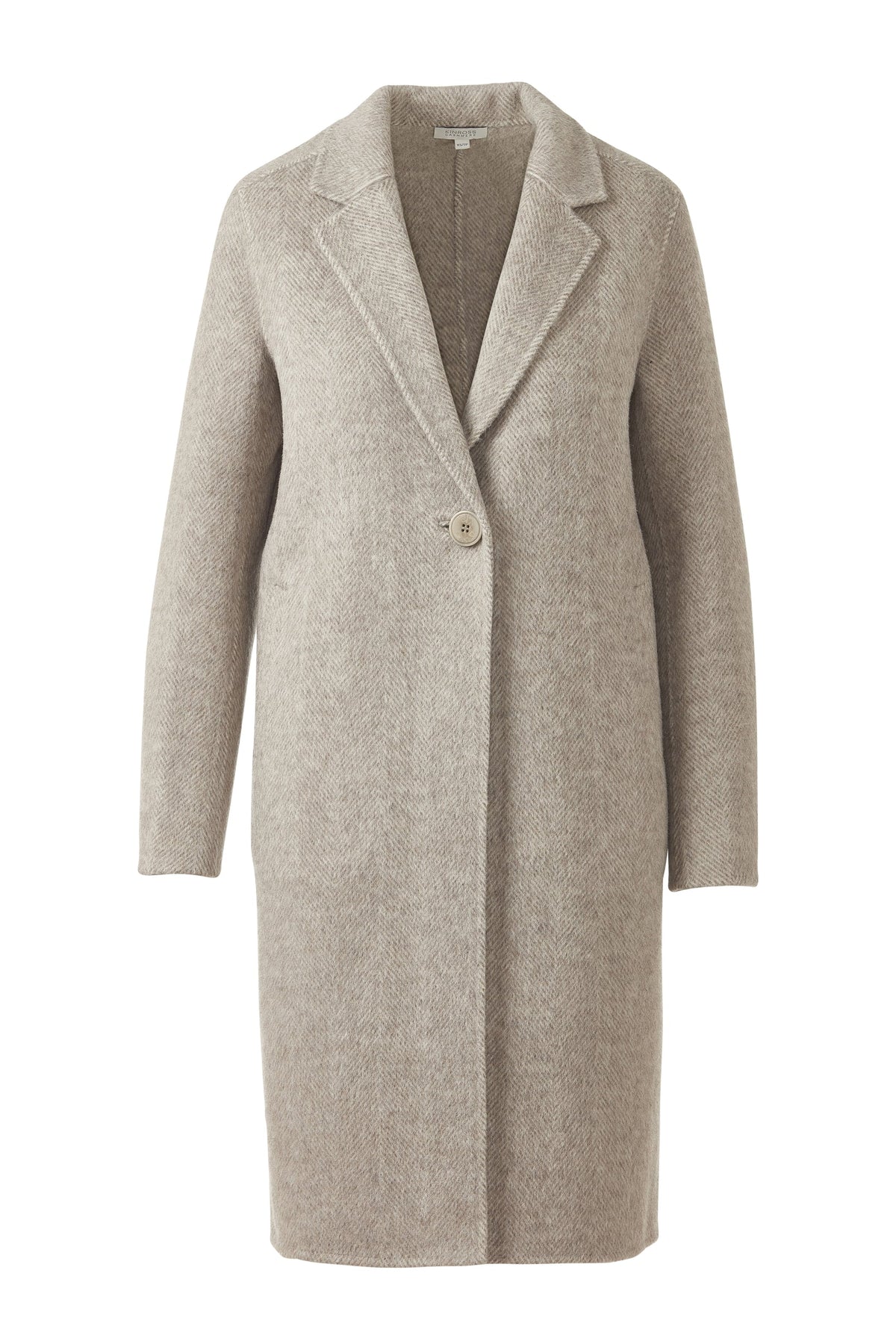 Herringbone Collar Coat