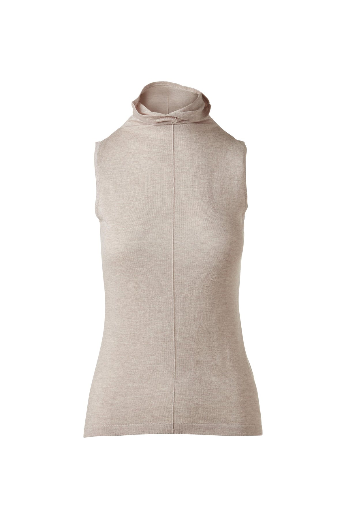 Sleeveless Seamed Funnel