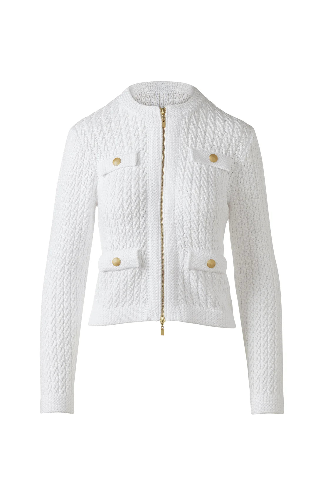 Textured Zip Cardigan