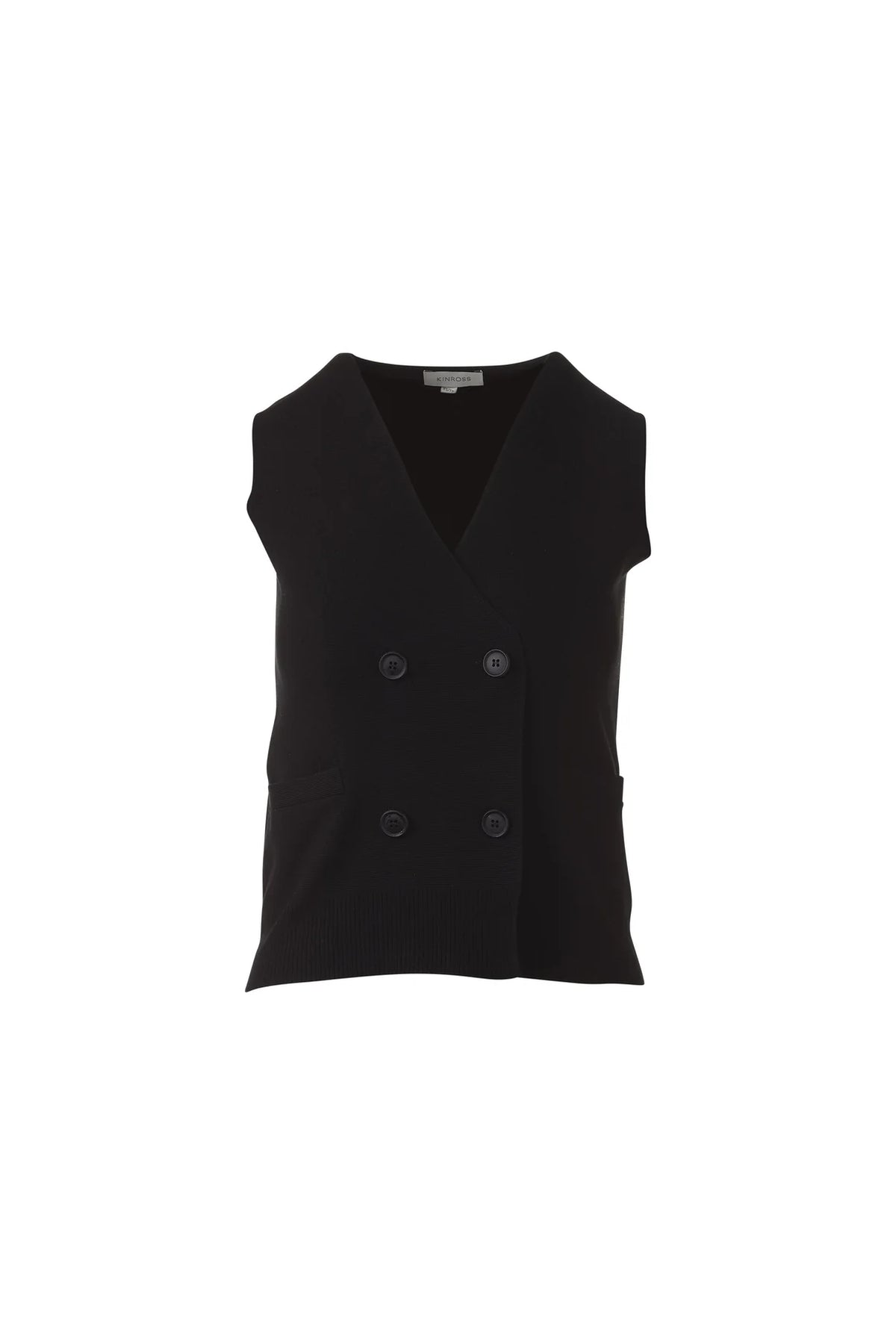 Kinross Double Breasted Vest Cardigan