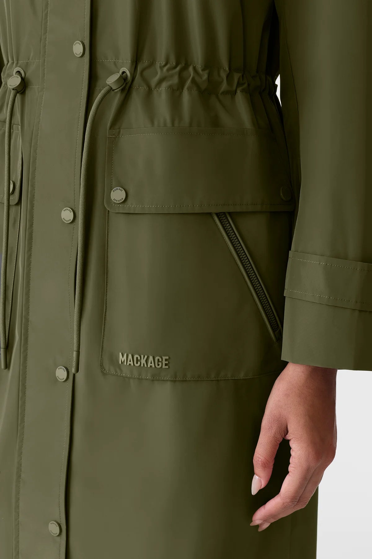 Mackage Magdelena Maxi-Length Rain Jacket