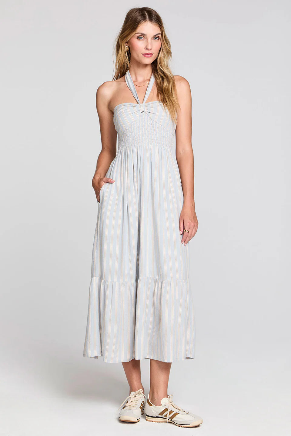 Saltwater Luxe Maesyn Midi Dress - Capri Blue