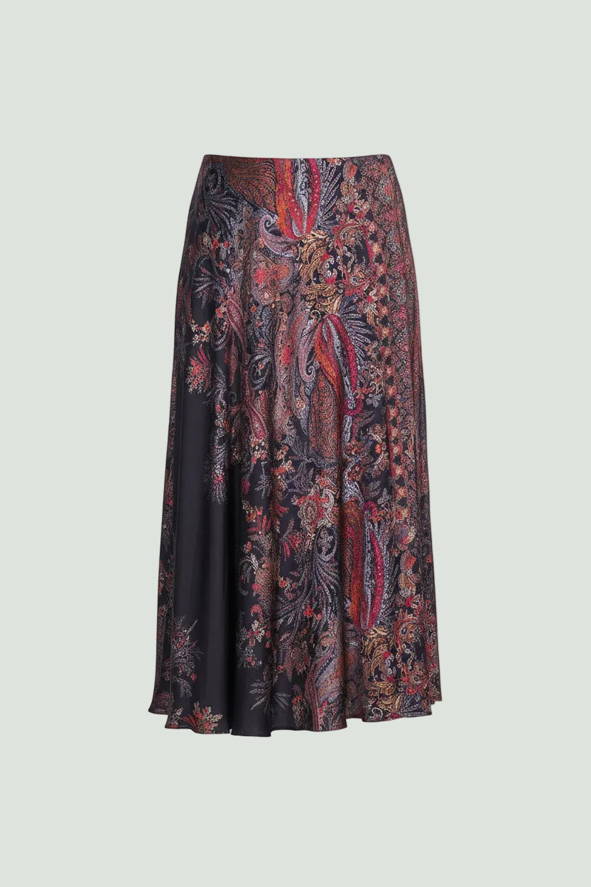 Marella Decano Skirt -Printed satin skirt