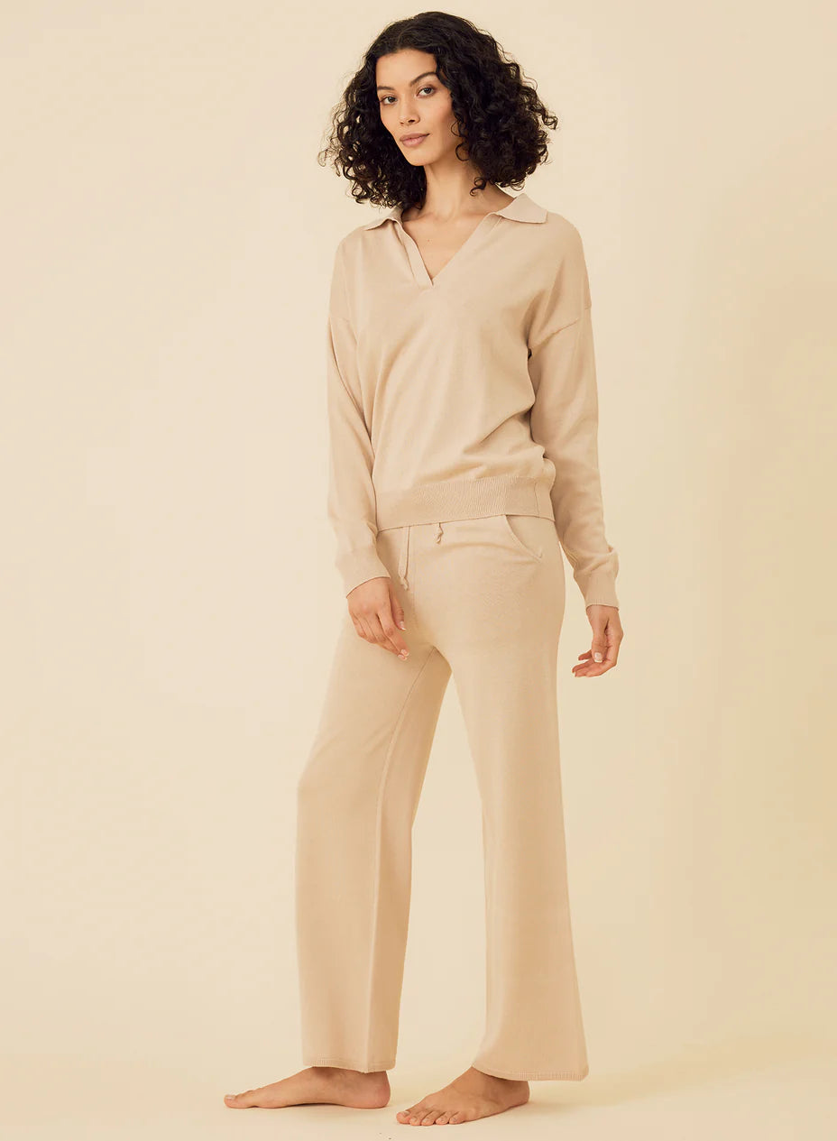 Bianca Cropped Pant - Latte