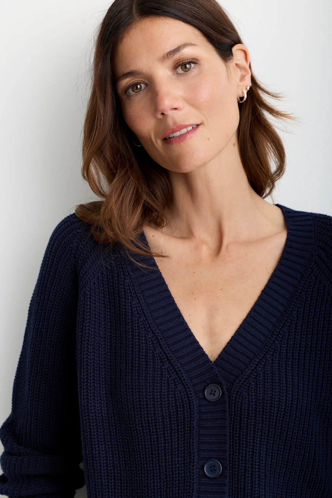 One Grey Day Raleigh Cardigan - Navy
