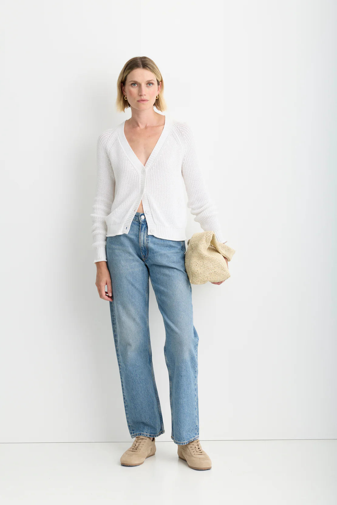One Grey Day Raleigh Cardigan - White