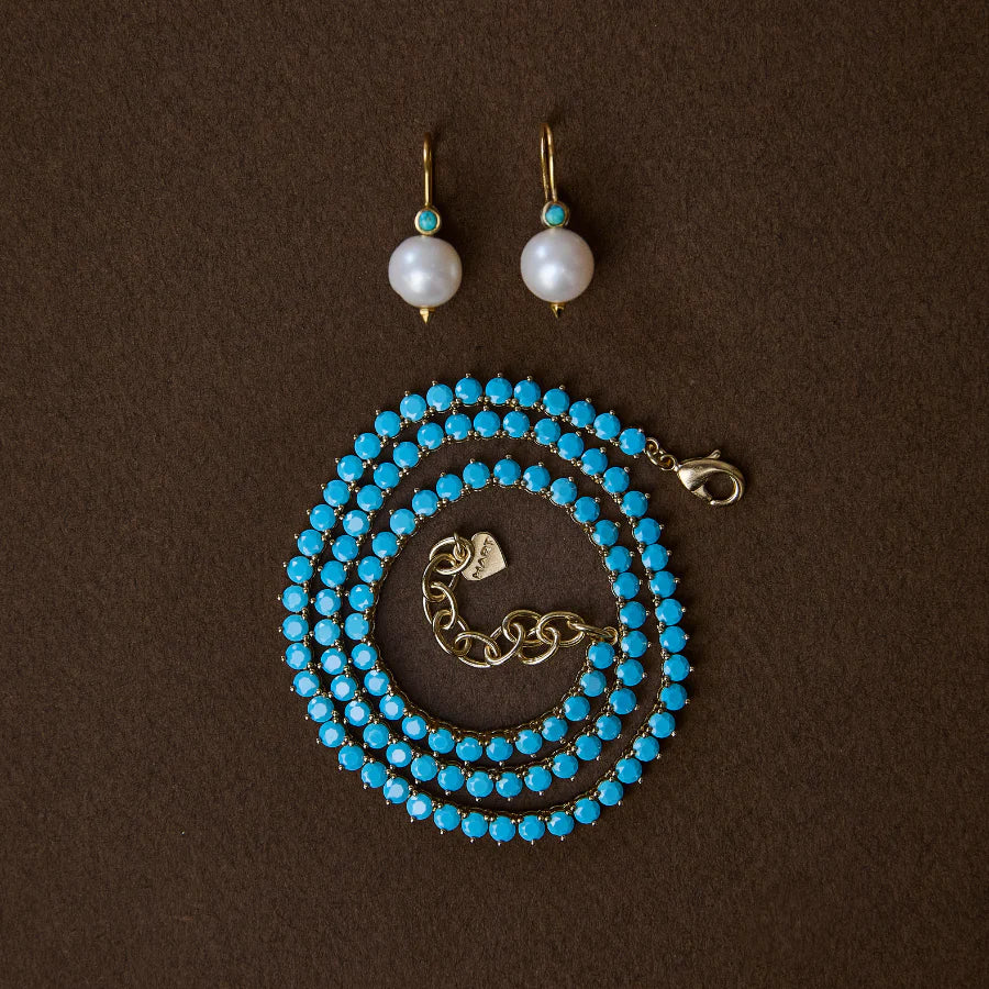 Hart Turquoise Tennis Necklace