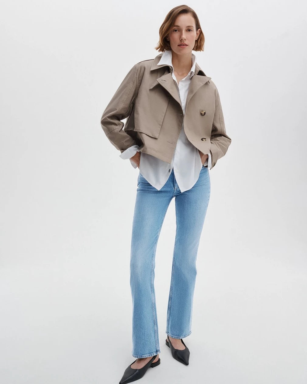 rag & bone Peyton Mid Rise Full Length Bootcut - Everglade