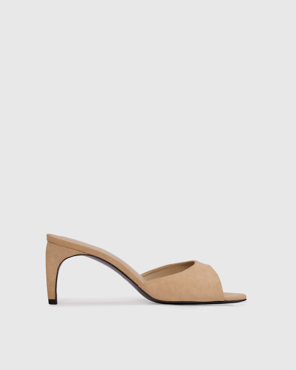 Black Suede Studio Jazz 70 Mule - Taupe
