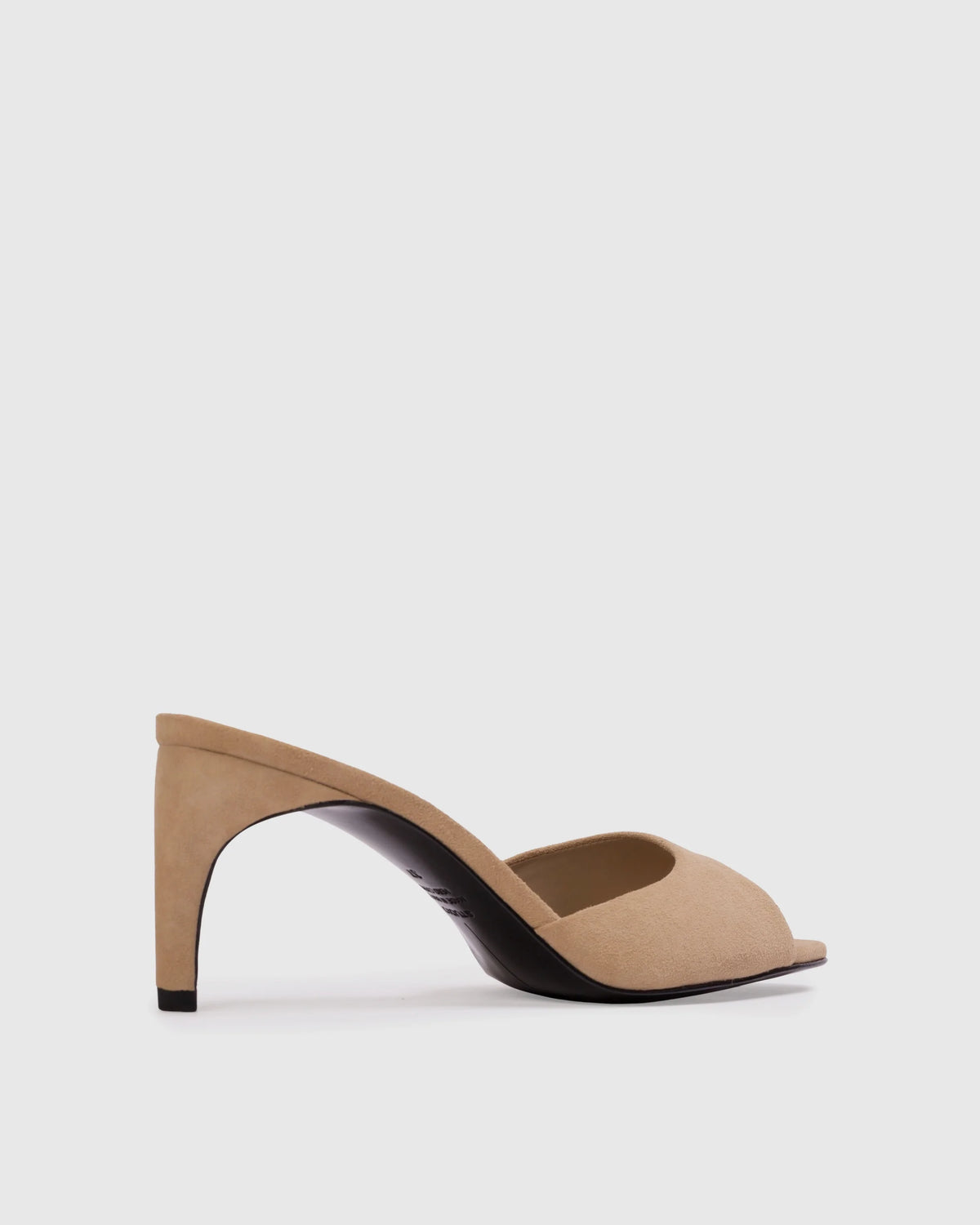 Black Suede Studio Jazz 70 Mule - Taupe
