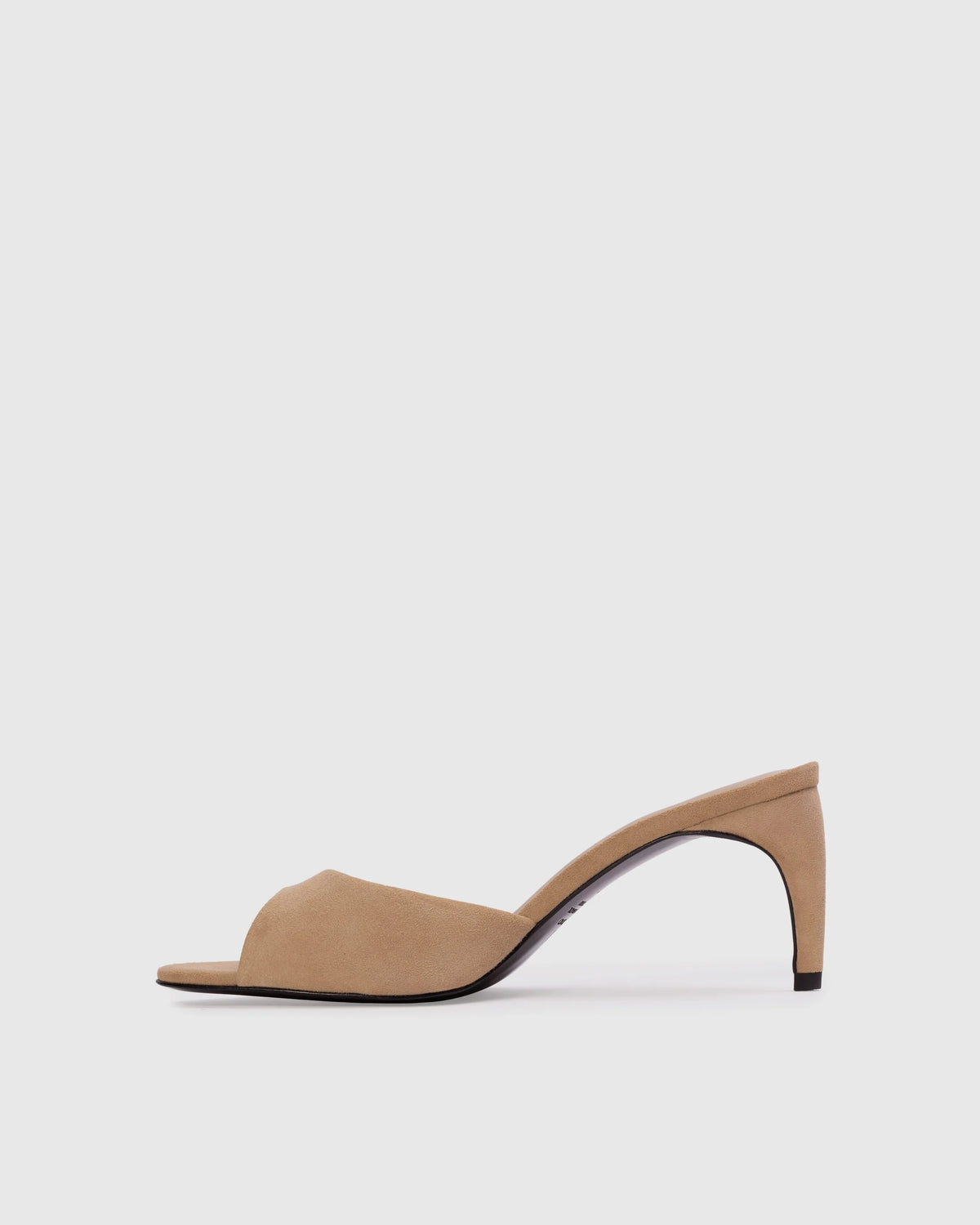 Black Suede Studio Jazz 70 Mule - Taupe