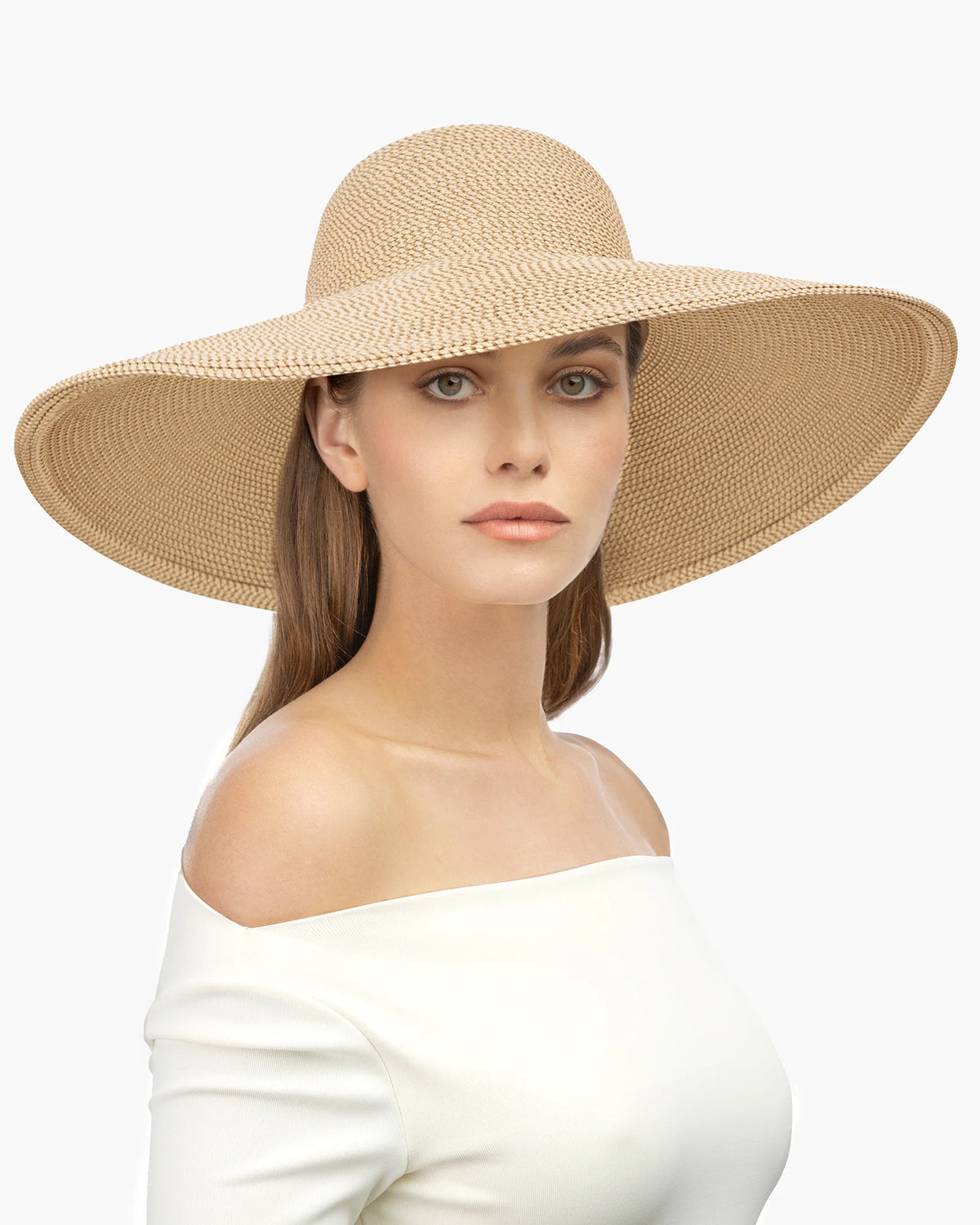 Eric Javits Floppy Straw Hat - Peanut
