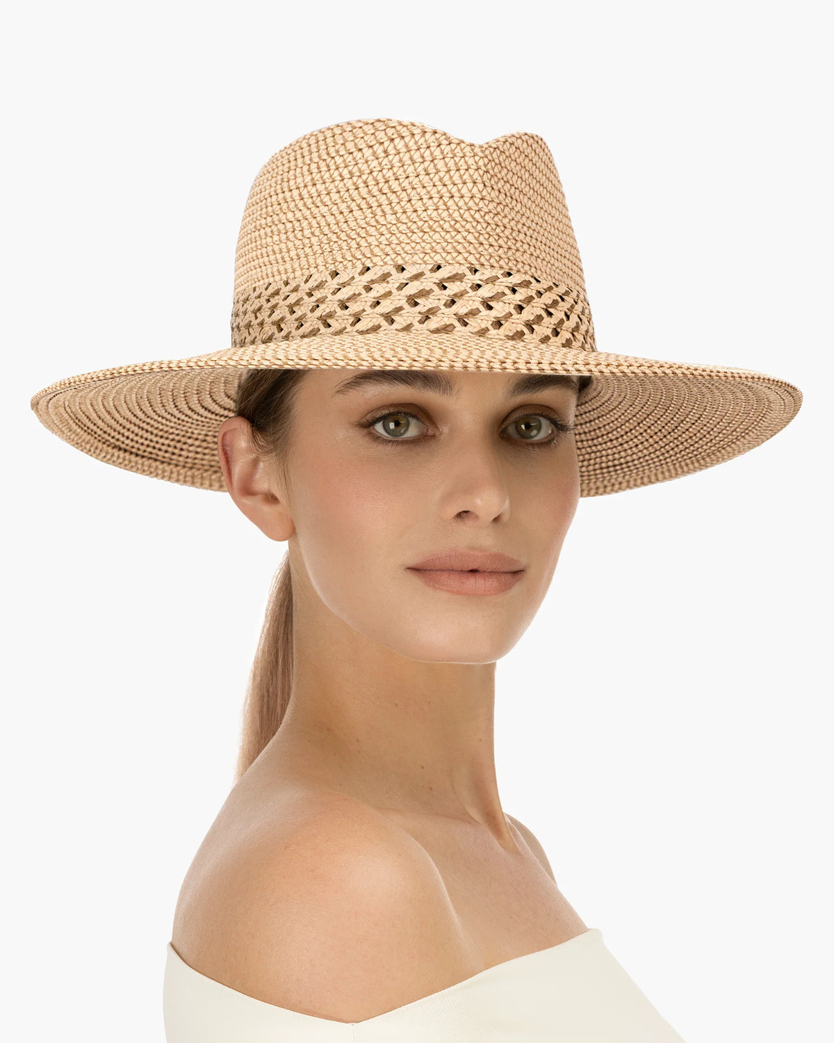 Eric Javits Squishee Bayou Fedora Hat - Peanut