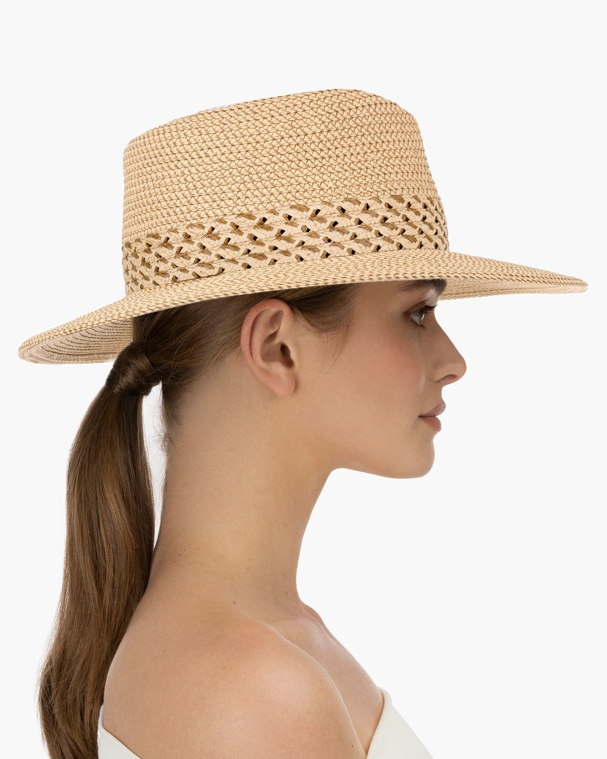 Eric Javits Squishee Bayou Fedora Hat - Peanut
