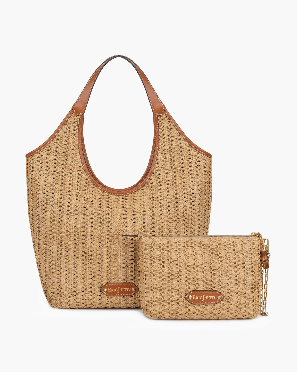 Eric Javits Mykonos Raffia Handbag - Natural